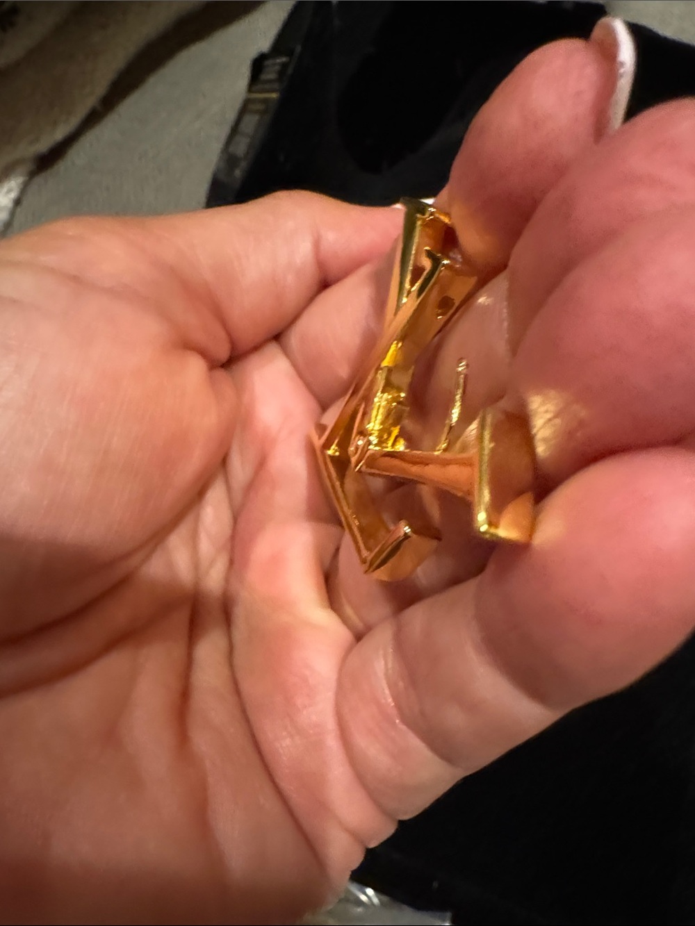 LV Initials Earrings - Picture 3 of 8